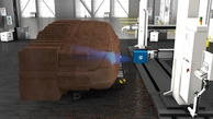 Misurazione del contorno dei modelli di progettazione di automobili tramite sensore 3D