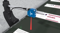 Detection of Paper Sheets on a Conveyor Belt Using a Reflex Light Barrier